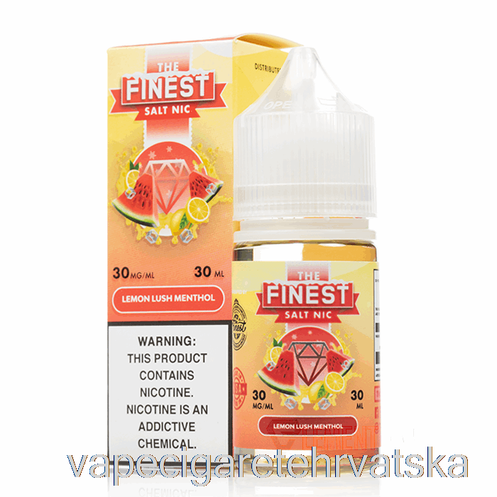 Vape Cigarete Lemon Lush Mentol - The Finest Candy Edition Sol Nic - 30ml 30mg